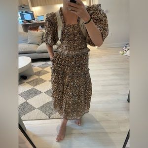 Sea New York Irina Puff Sleeve Dress